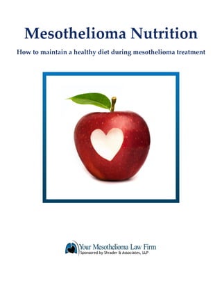 Mesothelioma Nutrition
How to maintain a healthy diet during mesothelioma treatment
 