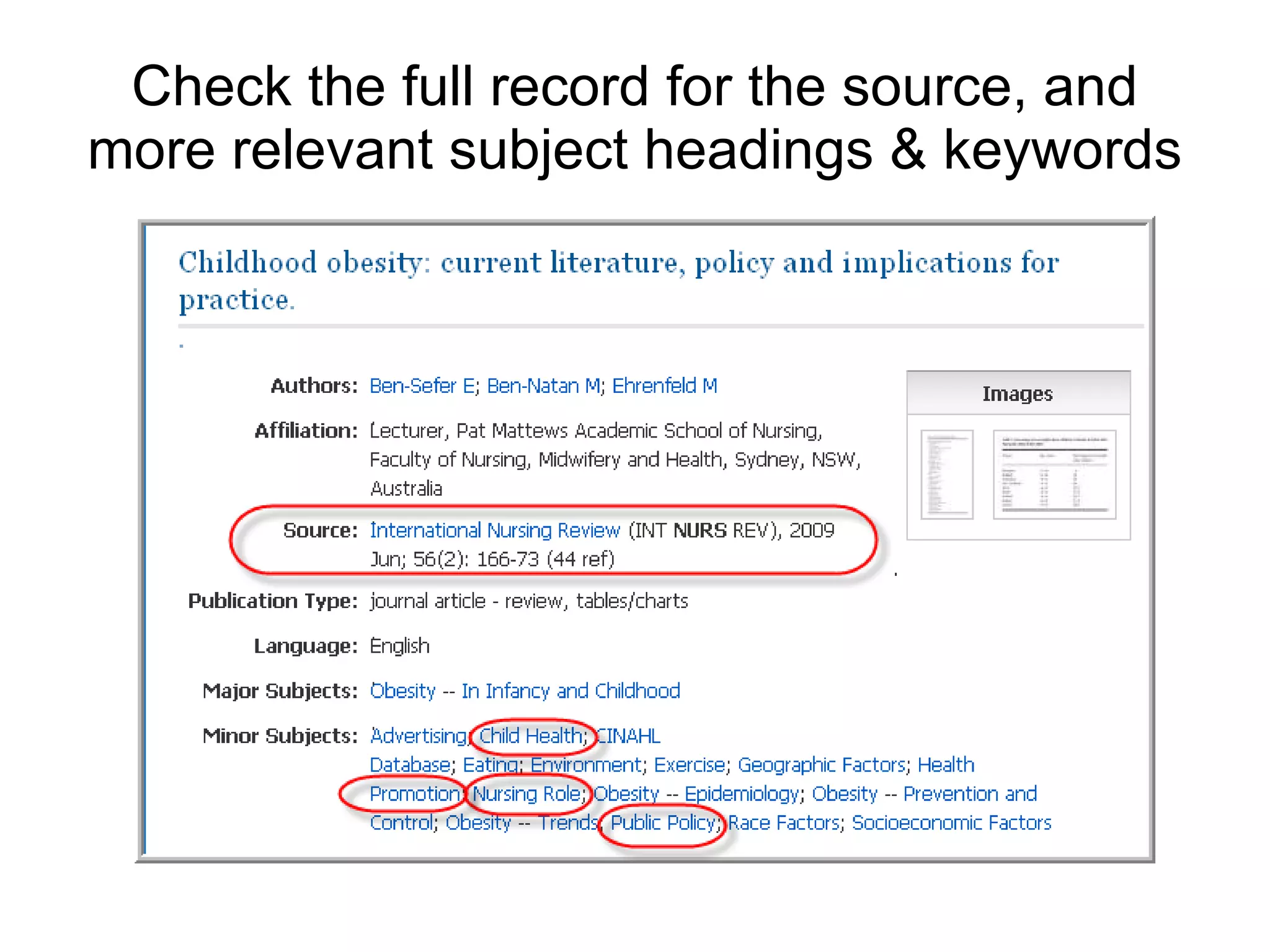 Check the full record for the source, and more relevant subject headings & keywords 