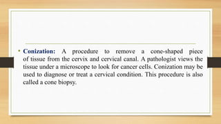 Cancer of cervix and its management | PPTX