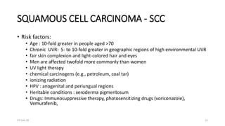 Cancer of the skin | PPTX
