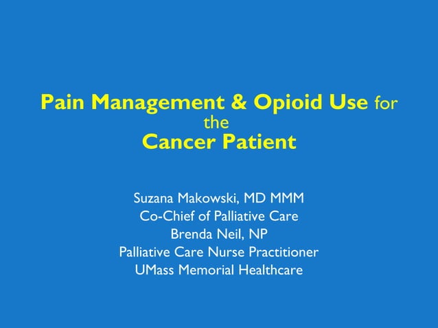 Cancer pain management | PPT