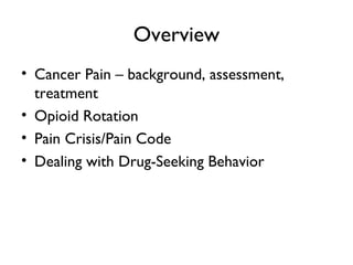 Cancer pain management | PPT