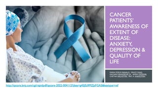Cancer Patients Awareness of Extent of Disease-Association with Psychological Morbidity & QOL.pdf