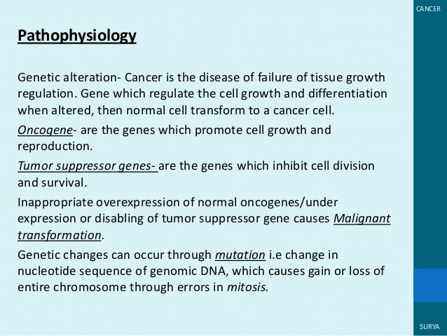 Cancer diagram of nucleotide gene 