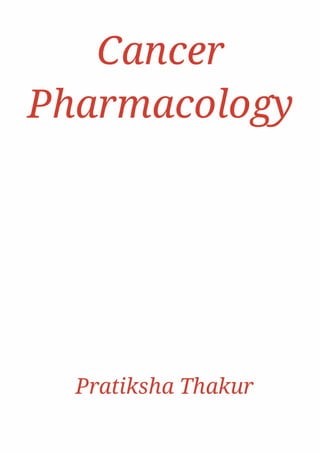 Cancer Pharmacology 