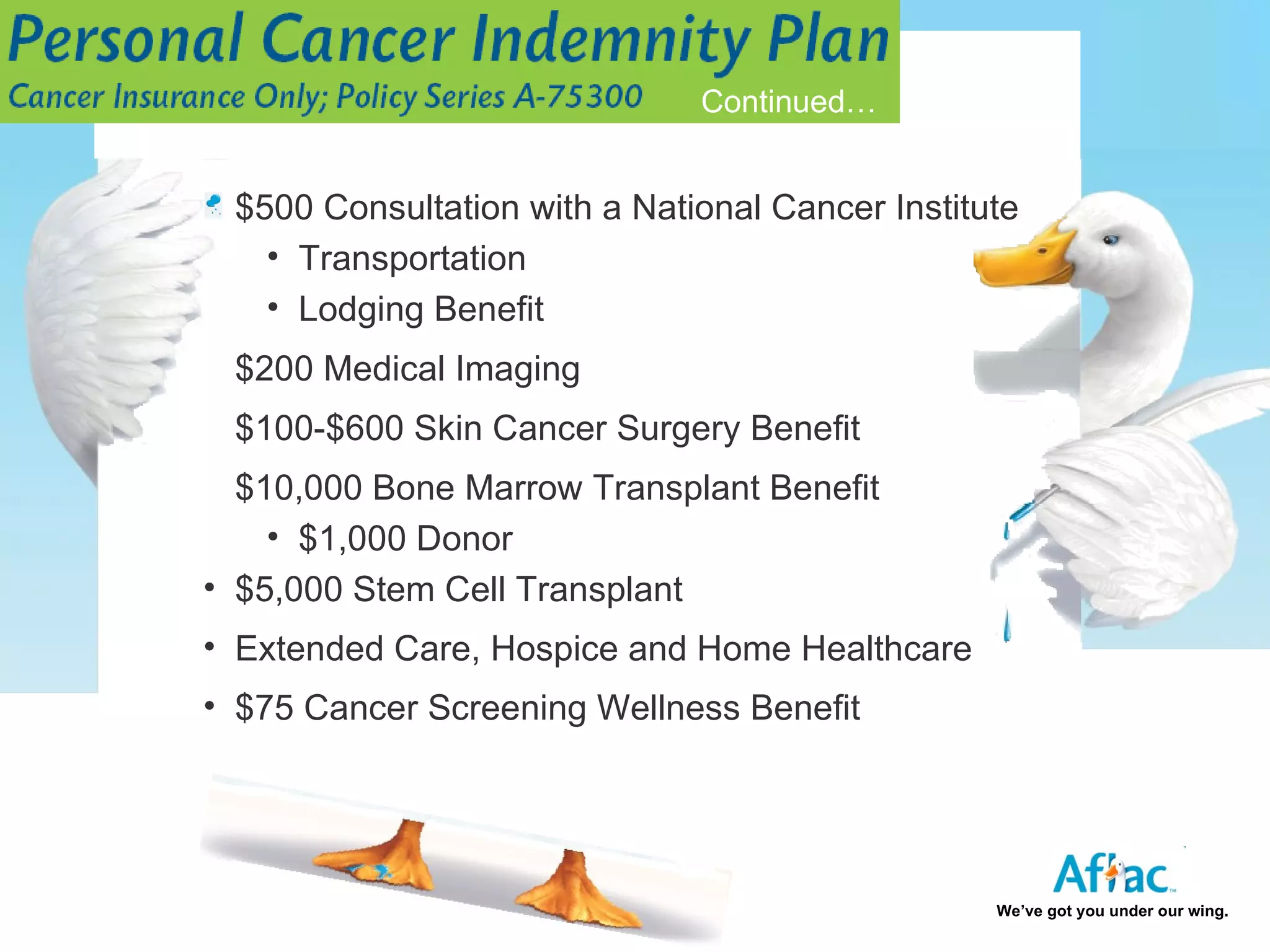 Aflac Cancer Indemnity PPT