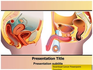 Presentation Title Presentation subtitle Download Cancer Powerpoint Template 