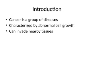 Cancer Presentation.pdf Cancer_Presentation_Detailed.pptxsbjsujs | PPTX