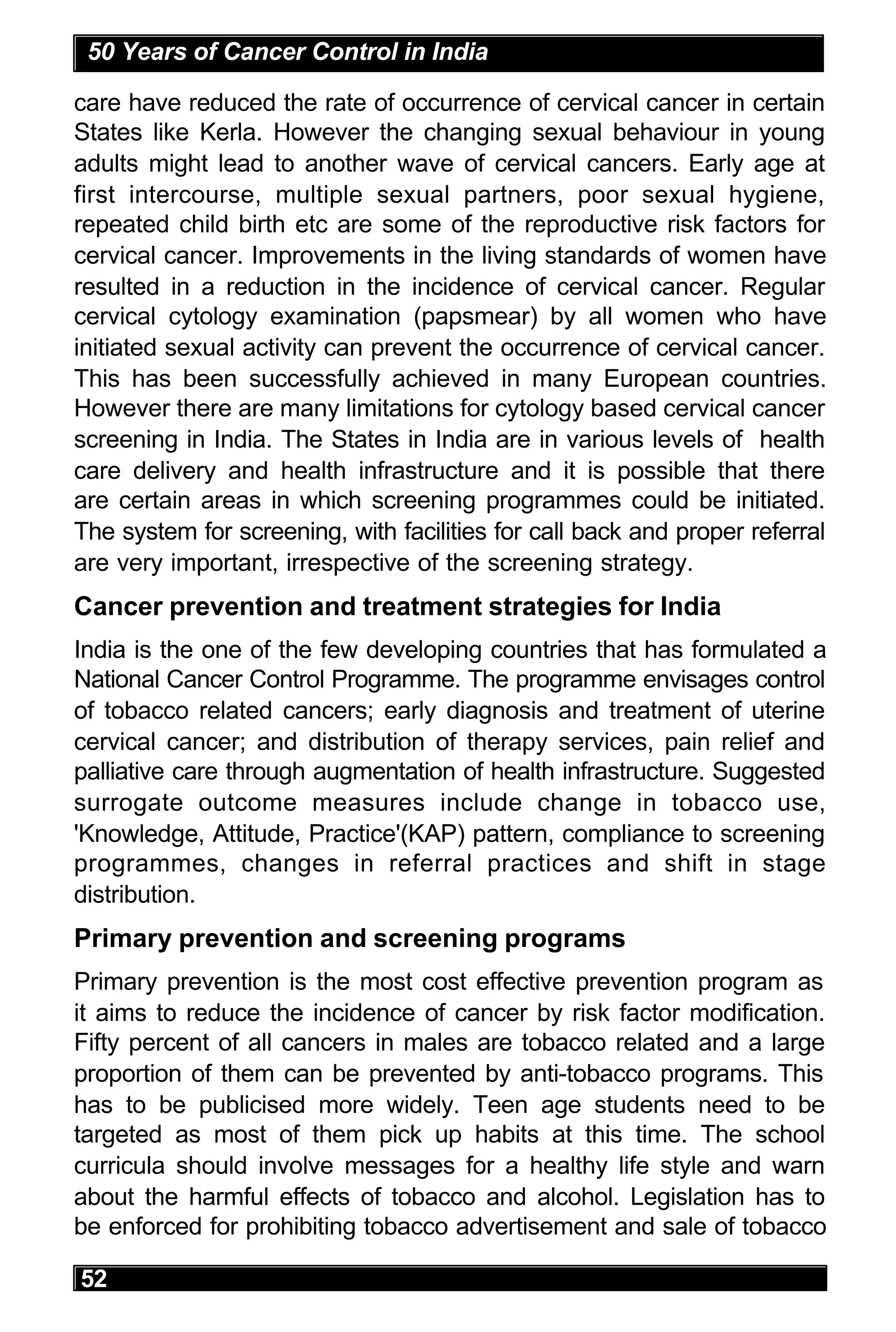 Cancer Prevention And Control In India.pdf