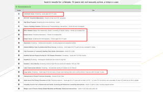 Cancer prevention aspec