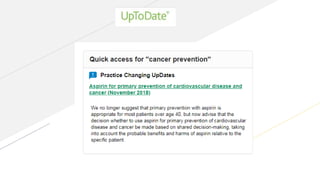 Cancer prevention aspec