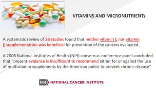 Cancer prevention aspec