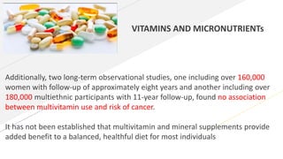 Cancer prevention aspec