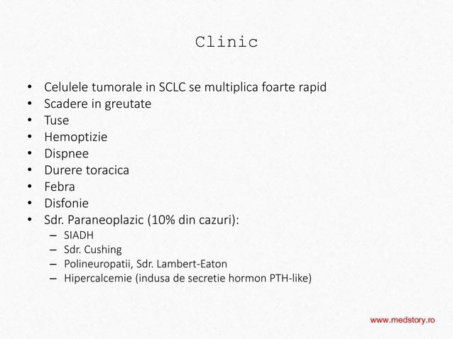 Cancer pulmonar microcelular (SCLC) | PPTX