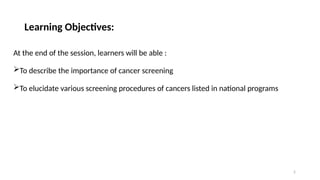 Cancer Screening Program Implement Approach Comprehensive Cancer Screening: Methods, Importance, and National ...