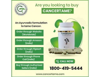 Ayurvedic Treatment for Cancer || Cancertame