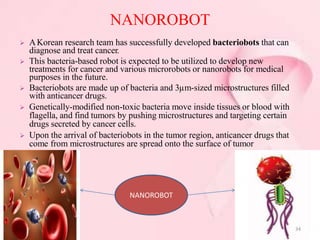 NANOTECHNOLOGY IN TREATMENT OF CANCER | PPTX