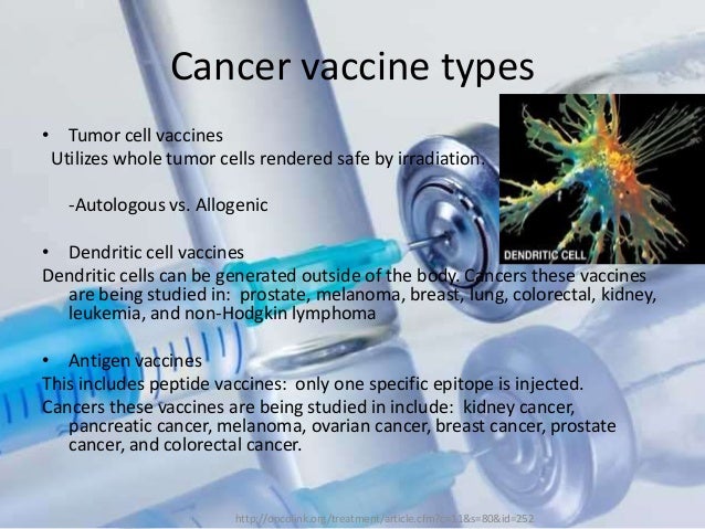 cancer vaccine ppt Lung most cancers remedy symptoms.