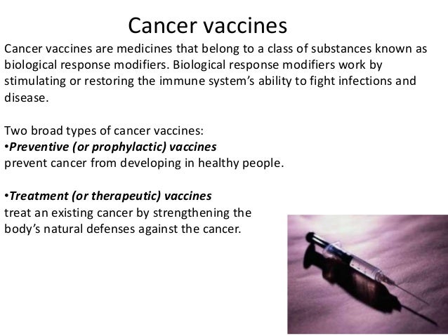 cancer vaccine ppt Recombinant viral vaccines for cancer: trends in molecular medicine.