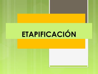 ETAPIFICACIÓN
 