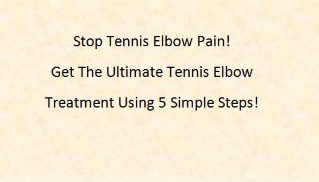 Can chronic tennis elbow be cured