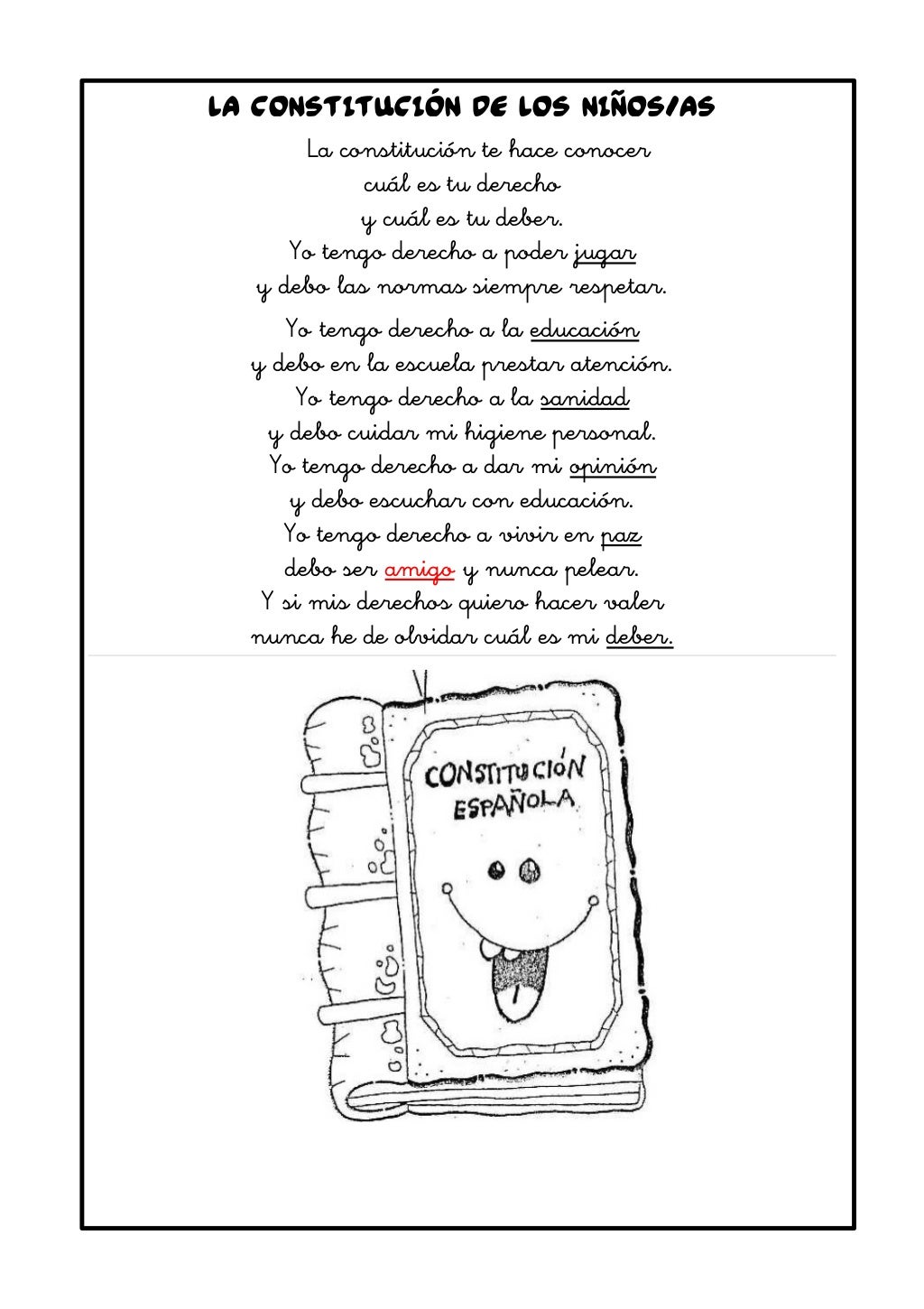 Canción de la constitución Canción de la constitución