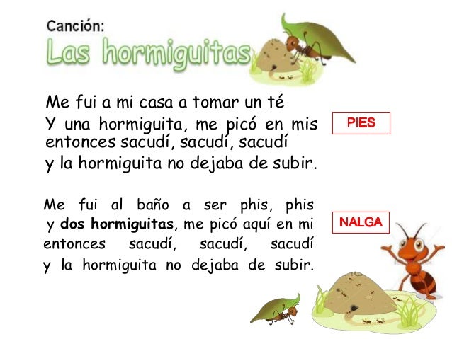 canción las hormiguitas
