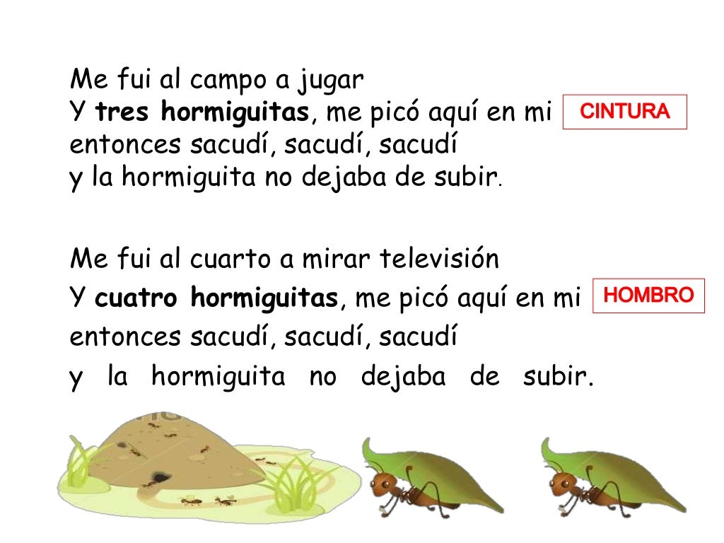 Canción las hormiguitas