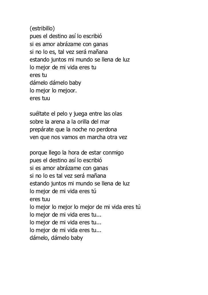 Cancion Eres El Amor De Mi Vida