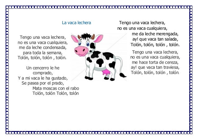 Canciones De La Vaca Lola Letra