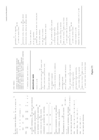 CreatedByeLmUNDOcABEZON©
Pagina171
DGDA
MEVANAMATARENAMERICAmevanamataren
america
DGDA(3veces)D
Db5C5Bb5
SKA:GmAbGmF
GmAbGmFFFF
GmAm
ELQUINTOCENTENARIO,NOHAYNADAQUEFESTEJAR
GmAbGm
LATINOAMERICANODESCORAZONADO.
FGm
HIJOBASTARDODECOLONIASASESINAS
AbGm
CINCOSIGLOSNOSONPARAFIESTA
F
CELEBRANDOLAMATANZADELINDIGENA.
GmAbGmF
OH...................................
GmAbGmF
OH.................................
GmAb
CUANTOSESTANDARTESENLASCARABELAS
GmF
CRUZANDOOCEANOS,LADECADENCIA
GmAbGm
HISPANOAMERICASEVISTEDEFIESTA
G5-Bb5-
C5-F
CELEBRANDOLAMATANZADELINDIGENA
G5-Bb5-C5(4veces)
NOHAYNADAQUEFESTEJAR
SKA:Gm-Ab-Gm-F-Gm-Ab-Gm-F
REGGAEFEEL:Gm-Ab-Gm-F-
SKA:G5-Bb5-C5-
NOHAYNADAQUEFESTEJAR.
OTROVERSO:
JUVENTUDDEAMERICANODEBAMOSFESTEJAR
COLONIAIMPERIALISTATEÑIDADESANGRE
SANGRENATIVA,SANGREDELATIERRA
DONDEELINDIONACIOYNOPUDOCONSERVAR
DONDEELINDIOMURIOYCRECIOSUEÑOSDELIBERTAD
*terminaigualqueelintro...
REVOLUTIONROCK
Intro:CyDm
CDm
Revolutionrockesteeselnuevorock
CDm
Caimanrockesterevolutionrock
C
Cuidapordondeandas
Vossiempretropezas
Dm
ytirastucervezaenmisombrero
C
nosiempremolestas
podriamospelear
Dm
peronotengotiempodehacerlo
CG
todoelmundoamoverlospies
FC
yabailarhastamorir
G
estamusicacausasensación,
FC
esteritmocortalanación
CG
llamaatuviejo,llamaatuvieja
FC
ytodotodotodovaaestarbien
G
escuchalonoloignores
FCAmDm
ytodovaestarbien.
CDm
revolutionrock,estoyenestadoshock
CDm
revolutionrock,estoyenestadoshock
C
cuidaloquedecis
yanotesacudis
Dm
yestastanlejosdeesterío(oh,oh,oh)
C
eselritmomundial
elquetevaasacar
Dm
parasiempredeestevacio
CG
todoelmundoamoverlospies
FC
yabailarhastamorir
G
estamusicacausasensación,
FC
esteritmocortalanación
CG
llamaatuviejo,llamaatuvieja
FC
ytodotodotodovaaestarbien
G
escuchalonoloignores
FCAmDm
ytodovaestarbien.
(siguetocandoCyDm)
Despuésserepiteelcoro(siempreconCyDm)
 