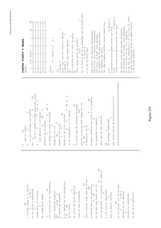 CreatedByeLmUNDOcABEZON©
Pagina229
A#
Ycuandojuegaalapelota
FED#D
noseanimaagambetear
G
juegaparalatribuna
C
nojuegaparaganar
FA7
Losgranossonuntemamenor
peromuestrantambien
A#7AG#G
elgradodedejadez
C
ynihablardelosproyectos,
CBA#
yanotiene
F
sejactadehacerdeporte
C
todoeldiatocandose
FA7
Esteintrusocomequedamiedo
A#7
yduermehastaelmediodia
AG#G
nosémásquehacerconél
CBA#
consupereza,sulujuria,sucodicia
F
yloscuatrocapitanes
C
quelemetiolucifer
A#
Sisecruzanconsumirada
FED#D
dejenloensucaminar
G
pasadalasudestada
C
elsevaacomunicar
FDm
quelaculpa
GCF
nolescarcomaloshuesos
DmGCFDm
yavaahabertiempoparalasrisas
GCFDmGC
losabrazosylosbesos
FDmG
dejenloensumundo
CFDmG
unmundomuypocoprofundo
CF
dondenoserie
DmG
dondenosellora
CFDm
dondenoseviveapleno
GCFDmGC
nielpresente,nielahora
FA7
Lounicoquemeenfermaessaber
A#7
queenlaperravidajamasmevoy
AG#G
adeshacerdeél
CBA#
siempreadentromiofielasupromesa
F
dequemarmelacabeza
C
paraqueyoseainfeliz
A#D
Meenfermacomprender
F
queformapartedemiiiiiiiiiiiiiii!!!
CONTRAVIENTOYMAREA
NOTAS:
CF(*)Gsus4GDAmBm
e|-0----0-----3-----3-----2-----0-----2-
B|-1----1-----1-----0-----3-----1-----3-
G|-0----2-----0-----0-----2-----2-----4-
A|-2----3-----0-----0-----0-----2-----4-
D|-3----x-----2-----2-----x-----0-----2-
E|-x----x-----3-----3-----x-----x-----2-
Intro:
GG-Gsus4-Gx4
(1)
GGsus4GC
Allavoy,contravientoymarea,
GGsus4GC
Otravez,unamismapelea.
BmD
Nisiquierasesivalelapena,
AmC
Perotengoganasdeprobar,
F(*)C
Silasuertemevaacompañardeunaputavez,
GGsus4G
Osiesunmitomas.
Acaestoy,meagarrasdespeinado,
Estosson,mistesorosguardados,
Unaflor,unbuenvinopicado,
Unsaquitodetéqueestausado,
Unimpuestodeamor,
Delquesiempreestuveexentohastahoy.
F(*)CGGsus4G
Yaunquesequepuedoestarsinvos,
F(*)cGGsus4G
¿Cómohacerquequieraestarsinvos?
Meperdi,creoqueandabapensando,
Meencontre,poralgunladodudando,
Siespormi,silavivocagando,
Simevoyalvestuarioosiletirouncaño,
Aestasoledadqueponelagambafuerte
Ymepuedequebrar.
 