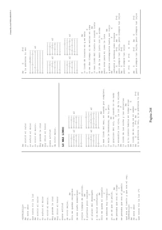 CreatedByeLmUNDOcABEZON©
Pagina244
=ESTRIBILLO=
AmC
Niesteamor
G
quenuncaviolaluz
Am
nosintióelcalor
C
nosufrióeldolor
G
novivióelmorir.
G
Muygrandelacruz
Am
muychicoelhonor
C
enanaactitud
G
devivirmejor.
GAm
Sólomequedanrecuerdos
C
deesesueñomomentáneo
G
viejostiemposdeadicción.
GAm
Aplanteospococuerdos
C
alplacerdeldesengaño
G
aladulceconfusión.
GAm
Sólomequedaelconsuelo
C
desabermemuytranquilo
G
yoyaséquelapelié.
GAm
Mepensabaqueeraelciego
C
mepensabaqueeraelpueblo
G
queeraeltuertoyqueeraelrey.
=ESTRIBILLO=
AmC
Deesteamor
G
quenuncaviolaluz(*)
Am
nosintióelcalor
C
nosufrióeldolor
G
novivióelmorir.
G
Muygrandelacruz
Am
muychicoelhonor
C
enanaactitud
G
devivirmejor.
LOMASLINDO
e--------|e--------|
B-----0--|B-----0--|
G----0-0-|x2G----0-0-|x2
D---0---0|D---0---0|
A--------|A--------|
E-3------|E-1------|
e--------|e-------0---|
B-----0--|B----1---1--|
G----0-0-|x2G---0-0---0-|x2
D---0---0|D--2---2---2|
A--------|A-3---------|
E-0------|E-----------|
GAm
lomaslindodelmar,escuandoporcompleto
CG
lomojalehermosura,detupelo
GAm
lograciosodelsol,escuandonovenada
CG
leencandilalosojos,laluzdetumirada
AmF
lolindodelasnocheylasestrellas
GAm
esqturostrohabitaentodasellas
AmFG
lolindodemividaeselsaber
AmGF-GAmGF-G
qlagobiernatuser,qlagobiernatuser
AmGF-G
qlagobiernatuser
E-------2h3P2----|
B-----3-------3--|
G---2-----------2|x2
D-0--------------|
A----------------|
E----------------|
e--------|e--------|
B-----0--|B-----0--|
G----0-0-|x2G----0-0-|x2
D---0---0|D---0---0|
A--------|A--------|
E-3------|E-1------|
e--------|e-------0---|
B-----0--|B----1---1--|
G----0-0-|x2G---0-0---0-|x2
D---0---0|D--2---2---2|
A--------|A-3---------|
E-0------|E-----------|
GAm
lolindodetocarteesqmemata
CG
nomedastiemponideentrarencoma
GAm
lomaslindodelvientoescuandotrata
CG
deirdelamanojuntocontuaroma
AmF
peroeresparamicomolaluna
GAm
qpodriacontemplartehastaserviejo
AmFG
radianteyhermosacomoninguna
AmGF-GAmGF-G
perosiempretanlejos,perosiempretanlejos
AmGF-G
perosiempretanlejos
EF-GEF-GEF-G
AmGF-GAmGF-G
perosiempretanlejos,perosiempretanlejos
 