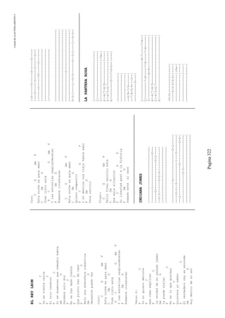 CreatedByeLmUNDOcABEZON©
Pagina322
ELREYLEON
FC
Yasesientecerca
FC
Eltriotermino
FC
Siseenamoranqueremediohabra
DmG
Seremossolodos
FC
Nosehandadocuenta
FC
Queprontohandecaer
FC
Bajounaatmosferaromantica
DmG
desastrepuedover
Coro:
CGAmF
Estanocheesparaamar
CDmG
Todolistoestá
FCGAmF
Ylasestrellasresplandeceran
FDmG
Romanceirradiaran
Verso2:
FC
Yosiquierodecirte
FC
mascomoexplicar
FC
laverdaddemipasadojamás
DmG
tepuedealejar
FC
Noseloqueguardas
FC
Quisierayosaber
FC
Elverdaderoreyseesconde
DmG
muydentrodesuser
Coro
CGAmF
Estanocheesparaamar
CDmG
Todolistoestá
FCGAmF
Ylasestrellasresplandeceran
FDmG
Romanceirradiaran
CGAmF
Estanocheesparaamar
CDmG
Quierocompartir
FCGF
Yeldesitnonostrajohastaaquí
FDmG
Pararevivir
Final:
CGAmF
Felizfinalescritoesta
CDmG
Quemalasituacion
FCGF
Sulibertadpasóalahistoria
FDmG
DomadoestáelLeon
INDIANAJONES
|----------------------------1-
|-------1------------------0---
|-----0----------------0-2-----
|-2-3-------0-2-3--------------
|------------------------------
|------------------------------
------------0----------------0-1-----|
-----0-1--3------------1---3---------|
---2-----------------0-----------0-0-|
----------------2-3------------------|
-------------------------------------|
-------------------------------------|
|-0------0------0------0-----
|---3------3------3------3---
|------0------0------0-------
|----------------------------
|----------------------------
|----------------------------
---------------------------------------|
---------------------------------------|
---------------------------------------|
----------------2----------------------|
---------------------------------------|
0-3-1----1--0-3-------0--3-1----1--0-3-|
LAPANTERAROSA
1/--------------------|----|
2/--------------------|----|
3/--------------------|-3x-|
4/-6/7-8/9------------|----|
5/-4/5-6/7------------|----|
6/---------0-7-7-0-0--|----|
---------------|
---------------|
---------------|
--9/8-7/6------|
--7/6-5/4---3--|
----------3----|
1/---------------------8-7-----7-6--|
2/---------7-8-----7-8-----7-8------|
3/-------------8-9------------------|
4/-6/7-8/9--------------------------|
5/-4/5-6/7--------------------------|
6/----------------------------------|
-5-3-----------|----|
-----5-3-3/5-5-|----|
---------------|-2x-|
---------------|----|
---------------|----|
---------------|----|
 