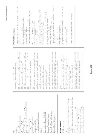 CreatedByeLmUNDOcABEZON©
Pagina404
Solo:
VERSO3:
ED
Ensucastillopasabalasnoches
EBA
elmagobuscandoelpoder
GDCC-B
quedevolvierasuhada,suamor,sumiradatandulcedeayer.
ED
Ynoparódesdeentonces
EBA
buscandolaformaderecuperar
GD
alamujerqueaqueldía
CE
enmediodelbosqueporfinpudoamar.
CORO3:
CEDF#GG#
Yhoysabequeeselamoryquetendrá
AA#B
fuerzasparasoportaraquelconjuro
EADG
sabequeundíaverásudulcehadallegar.
CF#B
Yparasiempreconelsequedará....
MUJERAMANTE
Intro
GEmBmGD
BmA
Sientoelcalordetodatupielenmicuerpo
otravez
BmGDA
Estrellafugazqueenciendemisedmisteriosa
mujer
GBm
Portuamorsensualcuntomeds?
AEmD
Hazquemisueoseaunaverdad
GBm
Dametualmahoy,haciaelritual
AEmF#
Llevamealmundodondepuedasoar
BmDABm
Uh,debosabersiesverdad,enalgnladoests
BmDABm
Voyabuscarunaseal,unacancin
BmDABm
Uh,debosabersiesverdad,enalgnladoests
BmDAGAG
Em
Soloelamorquetumedsmeayudar
BmG
Alamanecertuimagenseva,misteriosamujer
BmGDA
Dejasteenm,lujuriatotal,hermosa,sensual
GBm
CoraznsinDiosdameunlugar
AEmD
Enesemundotibiocasiirreal
GBm
Teverbuscarunaseal
AEmF#
Enaquelcaminoporelquevas.
Uh,debosabersiesverdad,enalgnladoests
Voyabuscarunaseal,unacancin
Uh,debosabersiesverdad,enalgnladoests
Soloelamorquetumedsmeayudar
Solo
GBm
Tupresenciamarcenmividaelamor,los
AD
Esdificilpensar,elviviryasinvos.
GBm
CoraznsinDiosdameunlugar
AEmF#
Enesemundotibiocasiirreal
Uh,debosabersiesverdad,enalgnladoests
Voyabuscarunaseal,unacancin
Uh,debosabersiesverdad,enalgnladoests
Soloelamorquetumedsmeayudar
VOLVIENDOACASA
Intro:[F-G/Am-Bb/G-Am/F-E
/E]
AmAm(maj7)Gm
Hoyvoyregresandohaciamihogar
Gm(maj7)
Lanocheestállegando
FED
Yelruidodeltrenmeadormeció.(F-G)
AmAm(maj7)Gm
Hoyigualqueunperrotrabajé
Gm(maj7)
Parallevaracasa
FGFAmC
Algodedineroyeldolor,deladuraciudad
D(B-C-D)E
Deti,beberéunpocodepaz.
G-F-EG-F-E-D
Estodotanveloz,venporfavor.
CAmEG
Ángel,Ellaesunángel.
DCBbAmG
Tienelallavequedevuelvelailusión.(G-F
-E-D-C)
CAmEG
Dame,dameuninstante,
DCBbAmG
Tenecesitamicansadocorazón.(G-F-E-
D-C)
FGAm
Elfuegonoseapagó
(Igualentodaslasestrofasycoros...)
 