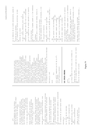 CreatedByeLmUNDOcABEZON©
Pagina79
G7*
Aquellabombachaquefueblanca
Hoyseencuentracasicasitodanegra
Peroesuntrofeodeguerra
C7*
Demuchasincansablesmaratones
Ynopiensodevolveresoscalzones
Nitirarlosporqueyanadielosusa
Sonelalmaverdaderadeestamusa
G7(concejilla)
Yelritmoquelateenmiscanciones
G7*
Estanguardadosenunacajonera
Juantoaotrosobjetosdefestiche
Ylerindocultoalcocoliche
C7*
Allinyerismovoyeurdelaborrachera
Juntorecuerdosymilhojasrotosas
Todomanchadoporviejassensaciones
DehermosacorridasYreuniones
G7(conCejilla)
Dondepodriasucedernoscualquiercosa
G5
ElnegroDantetransitandoenlascornisas
Ovalentinempernandoenlosbalcones
G#5
YlossecuacesdeHuguitoacovachados
Enunrinconatrasdelosmirones
A5
ElMenducosiempredurocomounperro
Ylosmareadosdesmayadospordoquier
C5
Laschicasagitandolascaderasycalentando
D5
Lacroquetadelagentehastaarder
Estribillo
G
Eslaflordemisheridas
Em
queseabreacualquierdia
C
Medespiertaporlasnoches
Am7D
Sudandoyextrañandote
(Idemaloanterior)
G7*C7*G7(concejilla)
Festejosinfinitossinmotivos
Quilombosespontaneosdesemana
Revueltasfuribundasenlacama
ingestascontinuadassinestilo
Perotodoloquetuvoquepasarpaso
Siempreunouotromodohayapasado
Poresovanlastrastobienguardados
Paraquenuncanadasemeolvide
Yenabiertohomenajeaaquellosdias
Desbordantesnochesdelocura
EvocandoIncreiblesaventuras
Cargohistoriasdemultiplesquilates
Galanes,divasyprimates
Psicopatasylocosderemate
Todosmezcladosenunamismapieza
Servidoscomopecesenbandeja
Avecesenlasnochesdemalsueño
Oenlastardesdedonmingodomingueras
Hurgoenlosplacaresencerrados
EntrePrendasypapelesolvidados
Ydescubrodeprontoenmiguarida
TusuciabombachaPreferida
Lahuelomuyprofundoycobravida
Tufraganciafemeninaseslaflordemisheridas
Estribillo(x4)
Riff
Fin
G7*=xx5767(empiezoporMidela6°)
C7*=xx5556
G7(concejilla)=353433
LAOVEJANEGRA
intro
Em-B
Em
Laovejanegrasehizocerayunacondenale
B
cuelgaenlasien
quesinopegaprontounbañodeluna,contanta
Em
frutaselepeganlospies
eslamemoriadeunsueñoadolescente,quedael
B
recuerdodeunganador
yalcoquetearcontantasestrellas,lamás
Em
jodidaselollevó
DG
lefueapedir,descalzounoszapatos
A#AF#7
subestimóelpoderquehaytraslacomodidad
Em
Fueuntrapecistadeandarapuradoynoquería
B
elpalitopisar
peroalasnochesllegabajugadoyalasmañanas:
Em
aconfesar
Perdióelpeloytambiénlasmañas,hastael
B
consuelodeunpocodealcohol
nohaymasandanzasselapasatecleando,aver
Em
sirajaporelmonitor
DG
Nadapasó,lossueñossecorrigen
A#AF#7
yhoyviajaporlaPCdetrásdelalibertad...
BmEm
Yunmalquererlofueencadenando
F#GF#7
presodeamorcumpleunacondena
BmEm
Yunmalquererlofueencadenando
F#GF#7
presodeamorcumpleunacondena
Fueuntrapecistadeandarapuradoynoquería
elpalitopisar
peroalasnochesllegabajugadoyalasmañanas:
aconfesar
Perdióelpeloytambiénlasmañas,hastael
consuelodeunpocodealcohol
nohaymasandanzasselapasatecleando,aver
siescapaporelmonitor
Nadapasó,lossueñossecorrigen
yhoyviajaporlaPCdetrásdelalibertad...
 