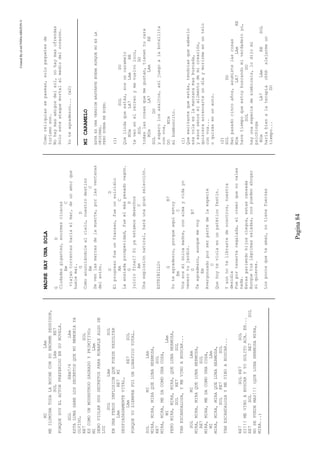 CreatedByeLmUNDOcABEZON©
Pagina84
MILAm
MEILUMINATODALANOCHECONSUENORMESEGUIDOR,
SOLLAmRE7
PORQUESOYELACTORPREFERIDOENSUNOVELA.
SOLREm7/6LAm
ESTALUNASABELOSSECRETOSQUEMIMEMORIAYA
OLVIDO,
RE7SOL
ESCOMOUNMOUNSTRUOSAGRADOYPRIMITIVO;
MILAm
DEBOVIOLARSUSSECRETOSPARAROBARLEALGODE
LUZ
SOLLAmSOL
ENUNAFEROZIMPLOSIONQUEPUEDERESULTAR
LAmRE7MI
DESPIADADAMENTEVITAL,
LAmRE7SOL
PORQUEYOSIEMPREFUIUNLUNATICOTOTAL…
SOLMILAm
MIRA,MIRA,MIRAQUELUNAHERMOSA,
RE7SOL
MIRA,MIRA,MEDACOMOUNACOSA,
MILAm
PEROMIRA,MIRA,MIRA,QUELUNAHERMOSA,
SOLRE7SOL
TANESCANDALOSA,YMEVINOABUSCAR...
SOLMILAm
MIRA,MIRA,MIRAQUELUNAHERMOSA,
RE7SOL
MIRA,MIRA,MEDACOMOUNACOSA,
MILAm
MIRA,MIRA,MIRAQUELUNAHERMOSA,
SOLRE7SOL
TANESCANDALOSAYMEVINOABUSCAR...
RE7SOLRE7SOL
SI!!!MEVINOABUSCARYYOSOLITOACA…EH...
RE7SOLRE7SOL
NOSEPUEDEMAS!!!(QUELUNAHERMOSAMIRA,
MIRA...)
MADREHAYUNASOLA
GD
Ciudadesgigantes,enormescloacas
EmC
viajantorrenteshaciaelmar,deunamorque
huelemal.
GD
Comoanunciándolealcielo,nuestrodestino
EmC
Sevenlasmarcasdelamuerte,porlasventanas
delavión.
GD
Elprogresofueunfracaso,fueunsuicidio
AmC
Laansiadaprosperidad,fueelmáspesadovagón.
GD
juiciofinal?Siyaestamosdesechos
AmC
Unaexplosiónnatural,haráunagranselección.
ESTRIBILLO:
GB7
Yoteagradezco,porqueaquíestoy
EmC
Vossosmiúnicamadre,conalmayvidayo
venerotujardín.
GB7
Teagradezco,aunquemevoy
Em
Avergonzadoporserpartedelaespecie
C
Quehoyteviolaenunpatéticofestín.
Yaunnotelibrastedenosotros,nuestra
desidia
Fueportenerteregalada,elcreerquenovales
nada.
Estaspariendohijosciegos,estascansada
Aunquetuslágrimassaladas,nospuedenahogar
siquieres.
Lospocosqueteaman,notienefuerzas
Comoreliquiassepasean,solopaquetesde
turismoson.
Nohaymasamigosdelsol,nohaymasofrendas
Soloesteataquemortalalmediodelcorazón.
Yoteagradezco...(x2)
MICARAMELO
ESTAESUNAVERSIONBASTANTEBUENAAUNQUENOESLA
ORIGINAL.
PEROSUENAREBIEN:
(1)
SOLDO
Quelindaqueestás,sosuncaramelo
MImLA7LAmRE
teveoenelrecreoymevuelvoloco,
SOLDO
todaslascosasquemegustan,tienentucara
MImLA7LAmRE
SOLDO
yesperolosasaltos,asíjuegoalabotellita
convos,
DOMIm
mibomboncito.
(1)
Queexcitantequeestás,tendríasquesaberlo
esacolaeslamanzanamasbuscada,
yesossenoselalimentodemicreación,
quisieraarrancarteundíaymorirmeenuntelo
convos...
oquizásenunauto.
(2)
SOLDO
Hanpasadocincoaños,asumistelascosas
MImLA7LAmRE
hacetiempoqueestoybuscandomiverdaderoyo,
SOLDO
hayunaespeciedesimbiosis,lodijomi
psicóloga
MImLA7LAmRESOL
haríabienalaterapiaohhhalejarmeun
tiempo...DO
 