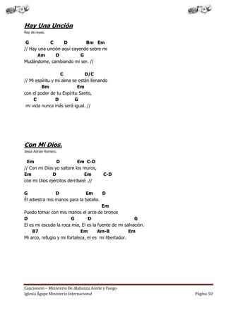 Cancionero Letras Y Acordes Iglesia Hecho Por Luis Lara