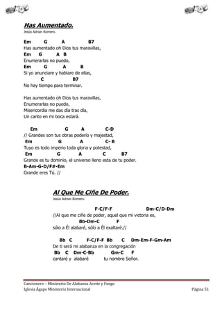 Cancionero letras y acordes iglesia hecho por luis lara