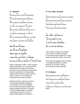 Cancionero misa con acordes
