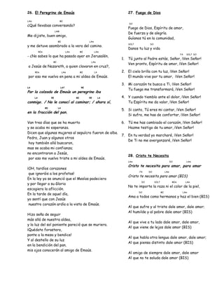 Cancionero misa con acordes