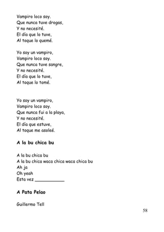Cancionero scout numerado