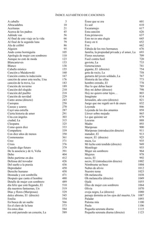 Cancionero silvio rodriguez