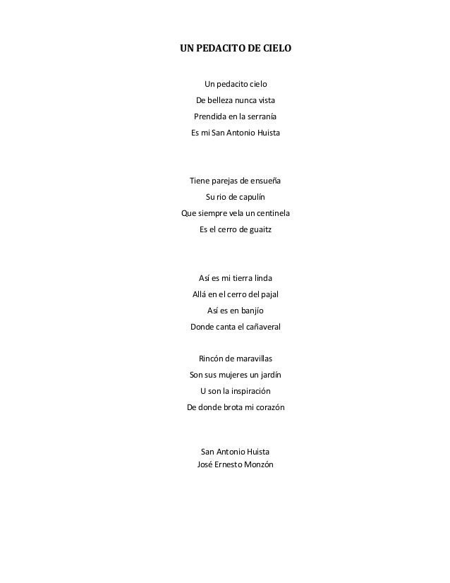 Canciones de san antonio huista