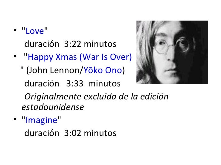 Canciones escritas por john lennon
