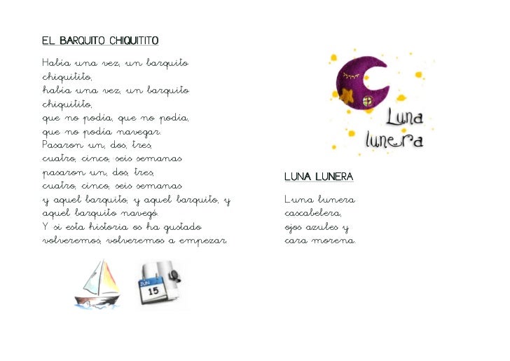 Canciones Infantiles Tradicionales Letra De Cole