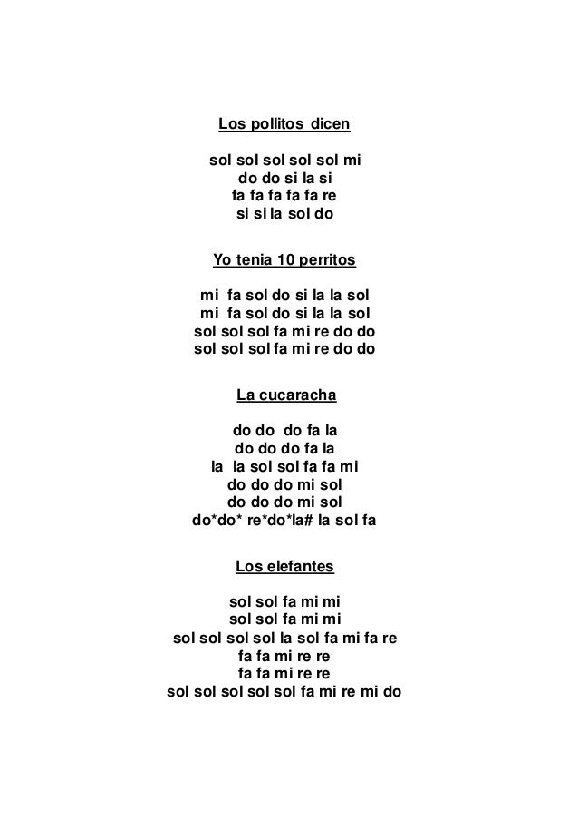Canciones metalofono