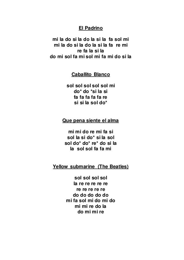 Canciones metalofono