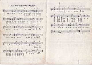 14,TAMORADADEt PADRE
c
r1")-'
A
Don-deel Pa - drc vi - Ye es
Yen-doala luz de la nue- va ver-dad,
don - de al fin- po - de - mos na - cer
don - de la glo - ria e - teÍ - na de Dios
Bm
glo- r io- sa fu e n- te e -te r-n a d e a -mo r.
nues-tÍo lu-gar de Í€ - su-rr€c-ción,
be - lla man-sión de nues-tÍo i - deal,
Bm
de - ja- Í€-mosla no - che.
a l a n u e - Y a v i - d a .
jun - tos com-paÍ-ti - re - mos-
Bm
co - moel Pa - dre es,-
Su gran co -
to - do Su a-mor.
fe . li - ci- dad.
Su ben-di- ción.
s e - r c - m o s los
quie - nes lu - chen Por
quie - nes cum - plan el
qúe - nes lle - ven laa
quie - nes cum - plan laes
vues- Ìro ser
de - doc
nues - tro Se - flor. iSu ver'
Su
de
le
pe
mun - do
s ê - o
g r t - a
ÍaÃ - za
D E ?
de pâz..
de Dior.
a Dio3.
de Dios.
y lu - chad
A ?D e - s € - a - m o c
D
s€Í-
Bm
po - dre - mos can - tar
po - dre - mos bai - lar
po - dre - mos vi - vir
a - m o Í al f i - n a l v e n - c c - r á !
pa - Ía com - par - tir-
D G
a - s í p o - d e r r e - c i - b i r
J u n - t o s a - l l Í
Jun-tos a - llí
Jun-tos a- llí
del bien
En - tÍq-
con
o
P a - d r c
 