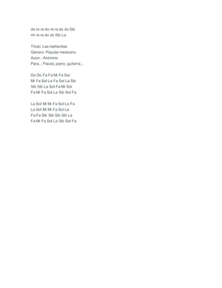 Canciones simples para tocar